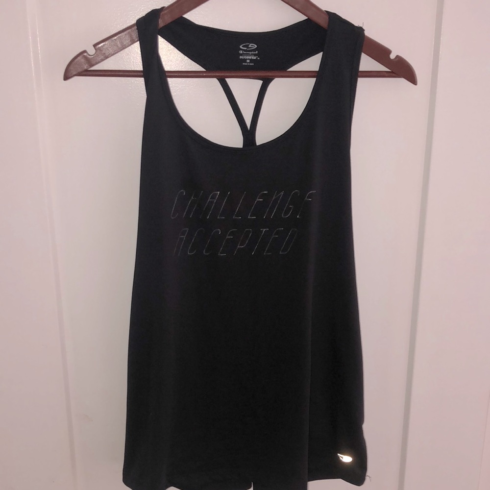 “Challenge Accepted” champion loose fit tank